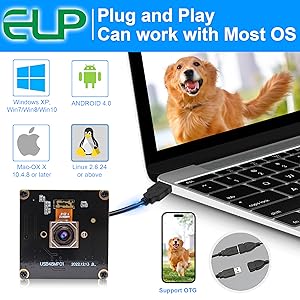 48mp autofocus usb camera with 70degree no distortion lens for computer 