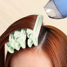 蓬松卷发夹-绿色A+4-4