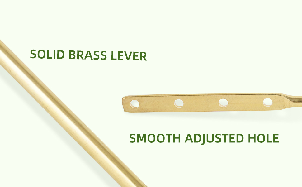 ANJOES Toilet Handle Front Mount Metal Toilet Tank Parts Toilet Trip