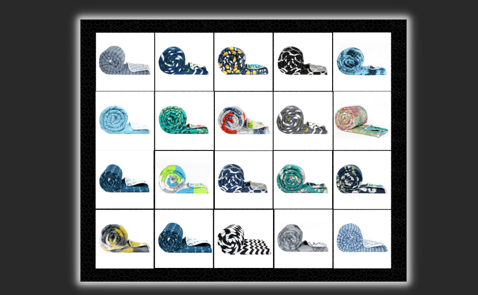 Divine Casa Microfiber Mild Winter 110 GSM Printed Reversible Design