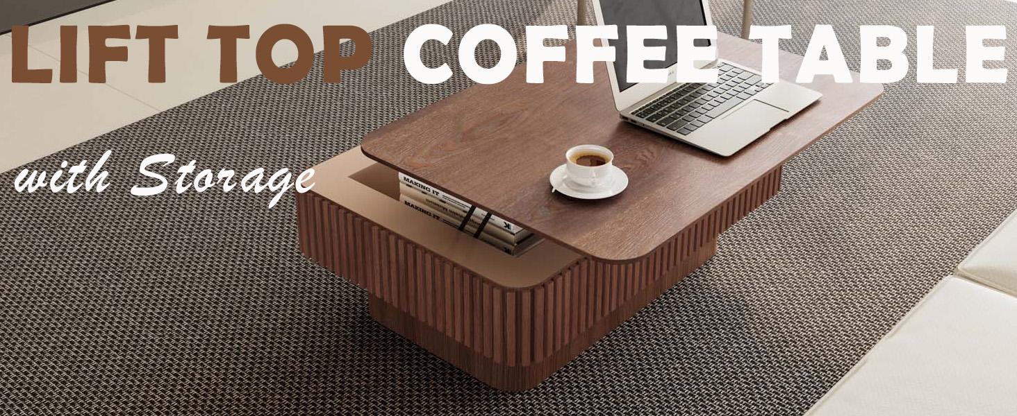Lift Top Coffee Table with Storage