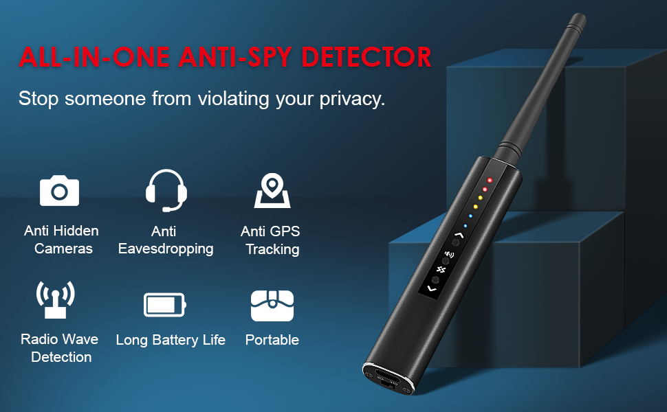 KINGDANS Hidden Camera Detectors 6 Sensitivity Level, 25H