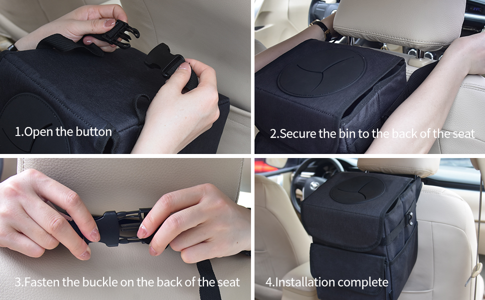 car trash can for back seat