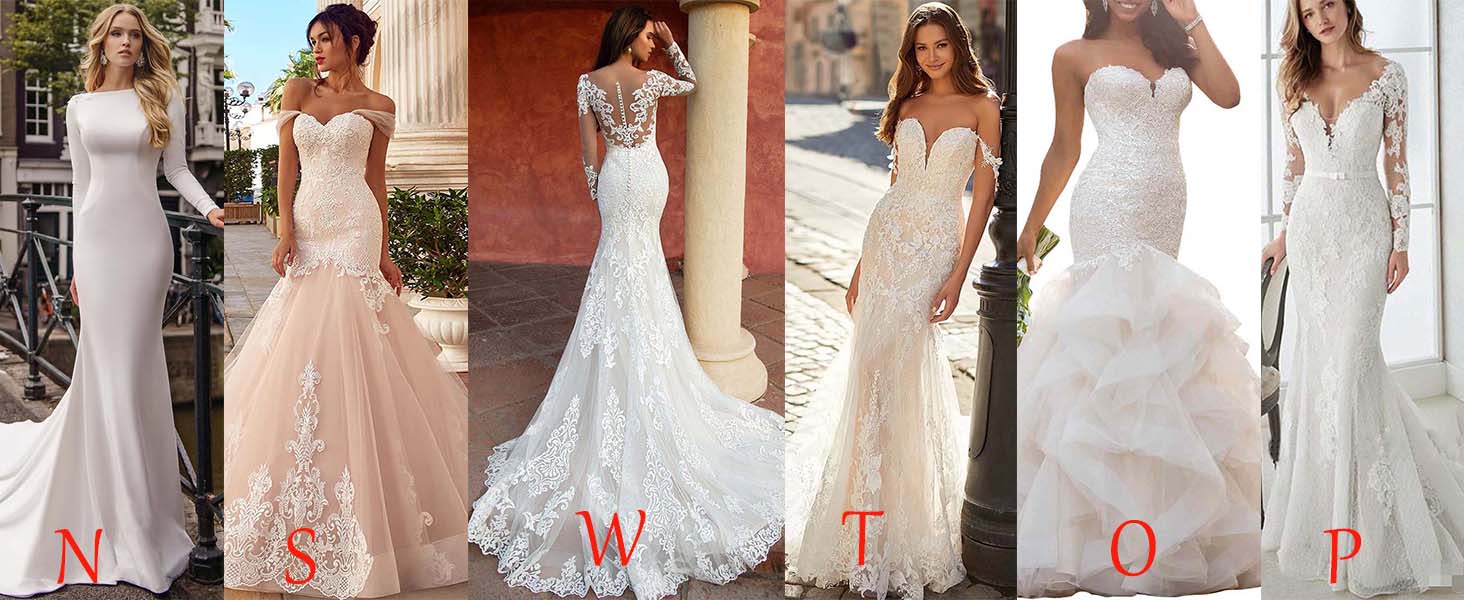 vestidos de novia sirena manga larga