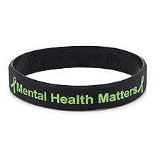 black mental health matters wristband