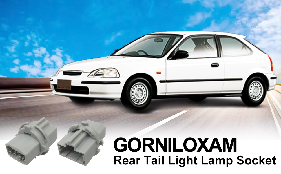 Gorniloxam Rear Tail Light Brake Lamp Socket, Replacement