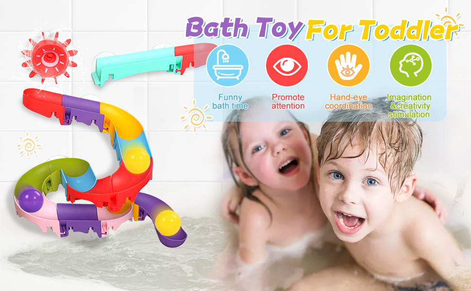 Fajiabao Baby Bath Toys for Kids Ages 13 248 Mold Free Toddler Bathtub Toys DIY