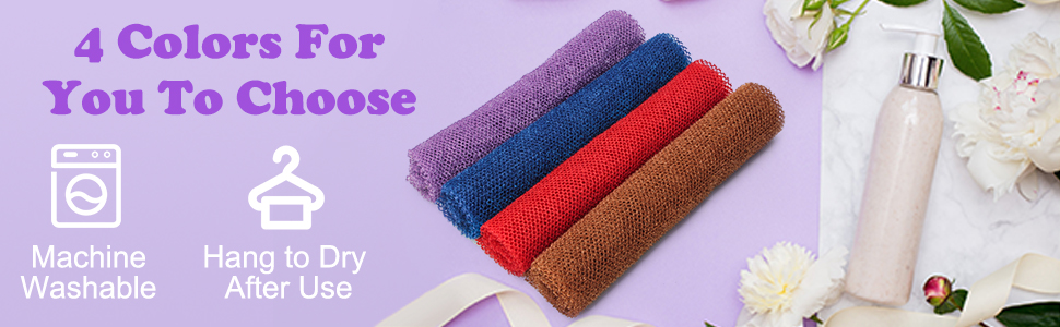 african net long net bath sponge