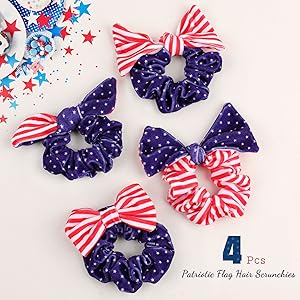 patriotic scrunchies