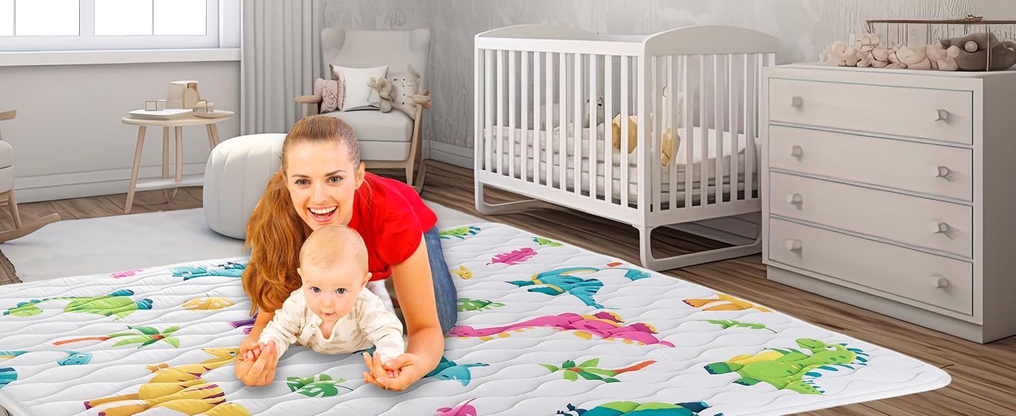 Infant play mat, baby play mat, and tummy time mat designed for comfort and support
