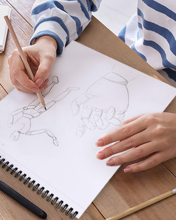 tron 9"x12" Sketchbook Drawing