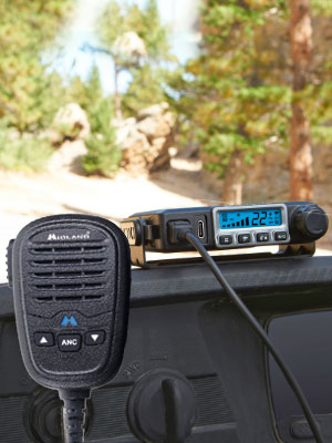 Midland – MXT115AGVP3 - 15 Watt GMRS MicroMobile Two Way Radio - Off Roading Outdoor Farm Radio - Extended Range 3dB gain Ghost Antenna, Antenna Cable, Mounting Bracket - Farm Tractor Bundle 9 MXT115AGVP3