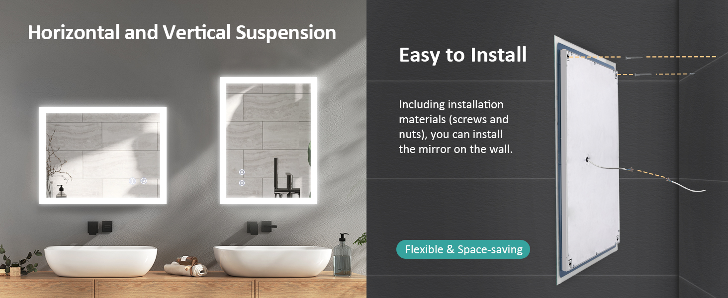 bathroom led mirror