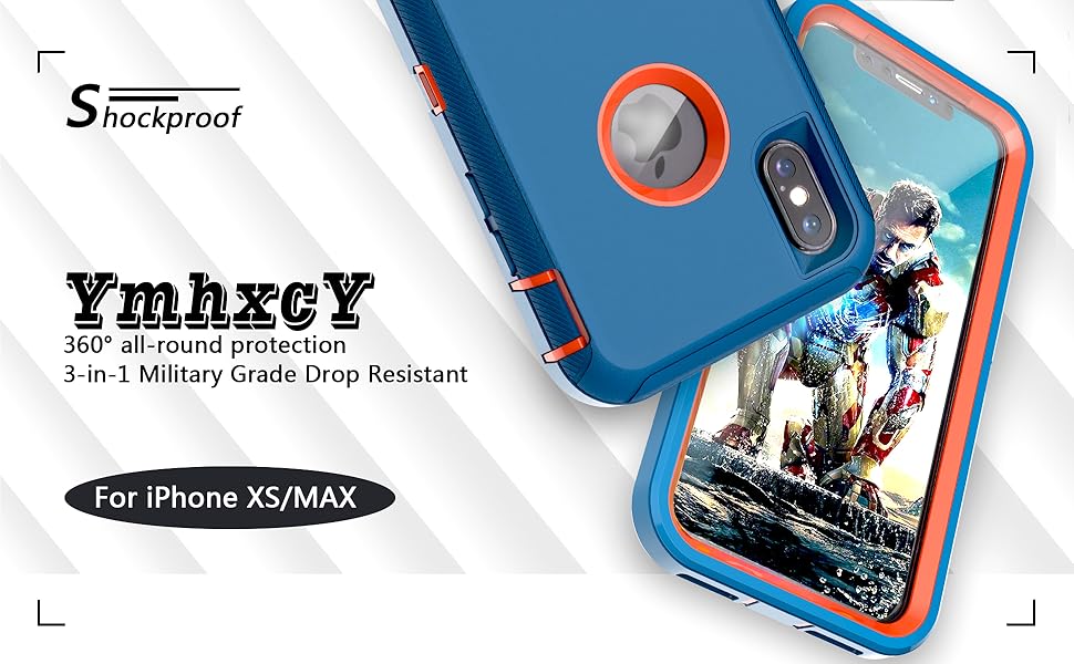 YmhxcY for iPhone Xs Max Case Shockproof Dropproof Dust