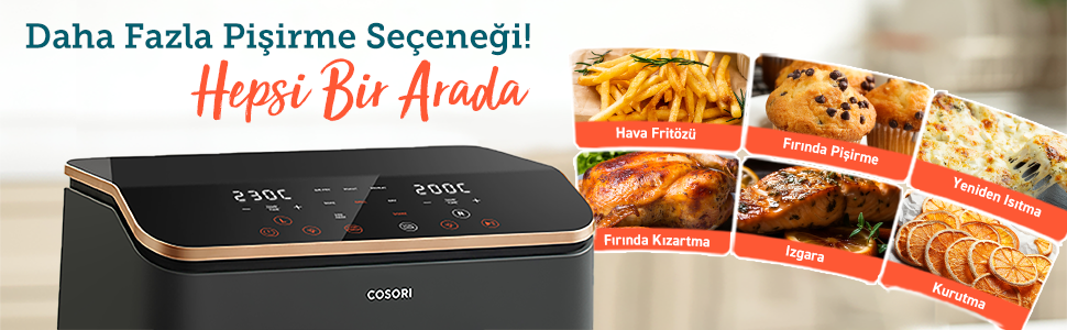 Daha Fazla Pişirme Seçeneği! Hepsi Bir Arada