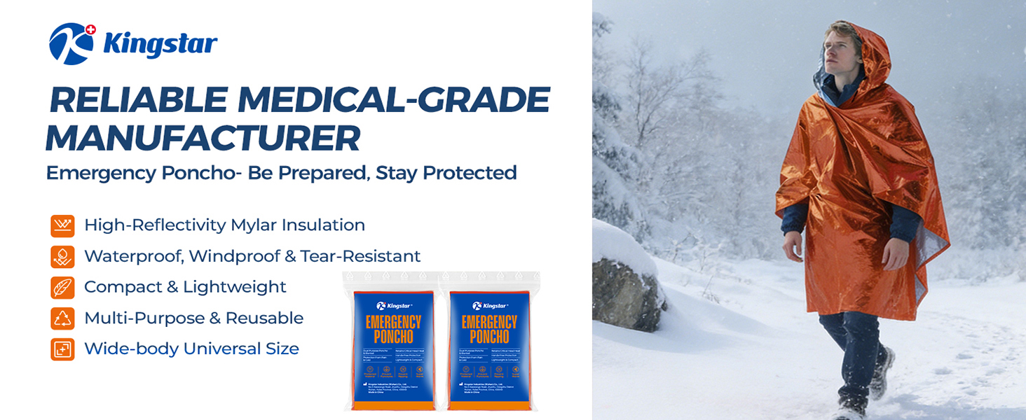 Emergency Mylar Blanket Poncho