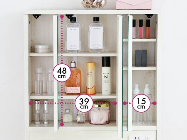 Amazon｜JKプラン 三面鏡ドレッサー 化粧台 スツール付き