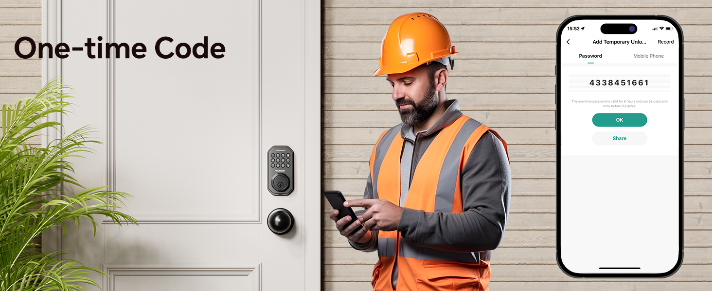  VCHOO Keyless Entry Door Lock