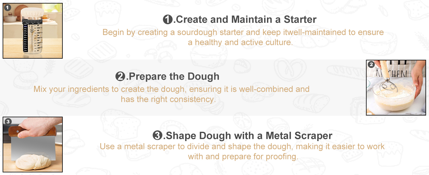 UDUK Sourdough Starter Kit, Sourdough Bread Baking Supplies