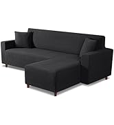 VANSOFY Couch Cover L Shape Washable Sofa Cover 1-Piece L Shape Sofa Slipcover Furniture Protecto...