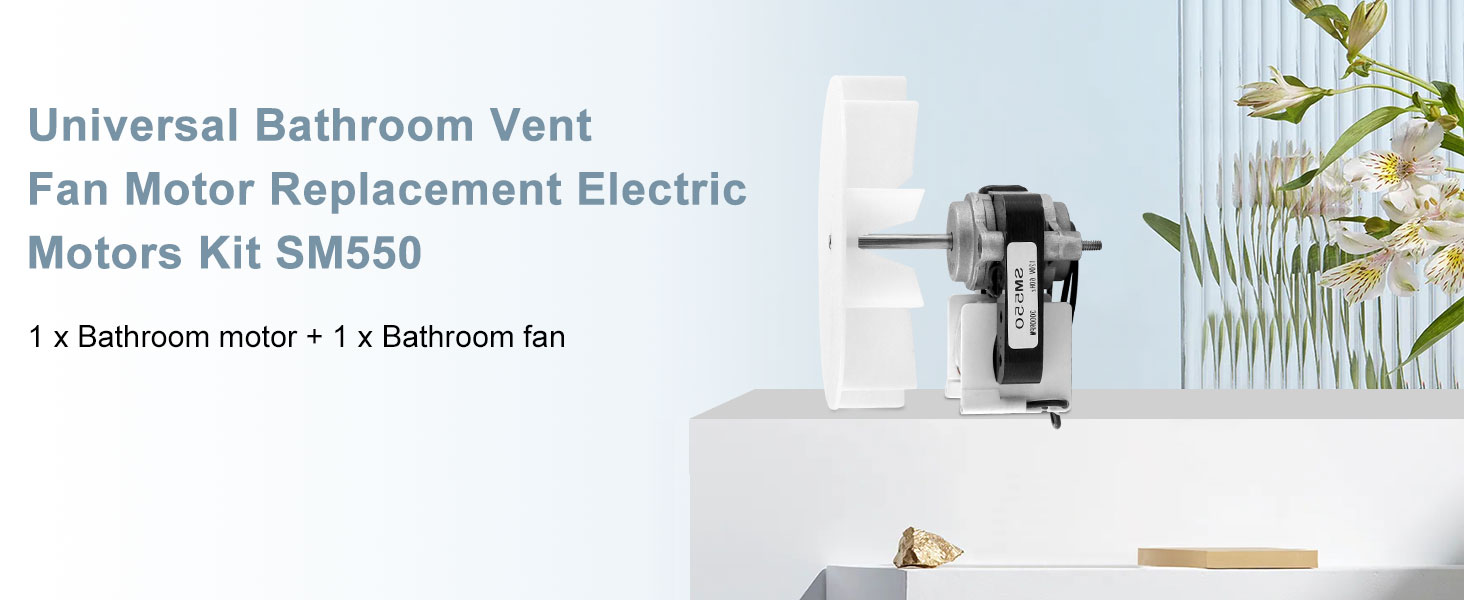 Universal Bathroom Vent Fan Motor Kit Compatible with Nutone Broan