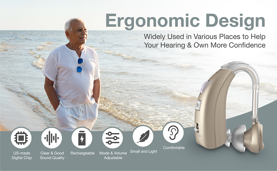 Hearing Aids with 2 Frequency Mode, Delmicure Hearing Aids