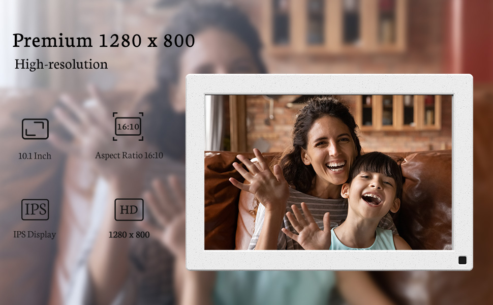 BSIMB 32GB WiFi Digital Picture Frame, 10.1 Inch