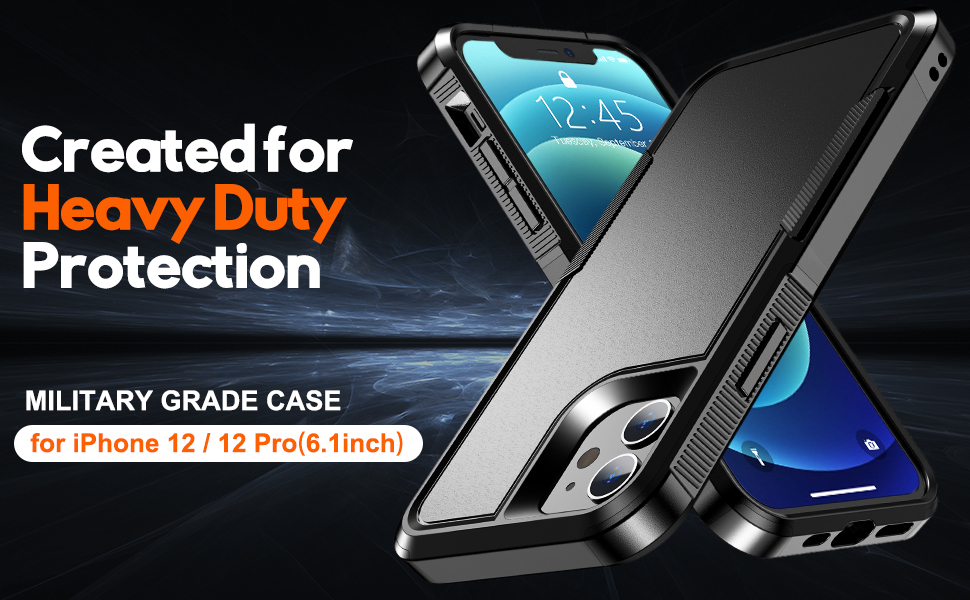 [5 in 1] for iPhone 12 Phone Case & iPhone 12 Pro Phone Case,[Magsafe