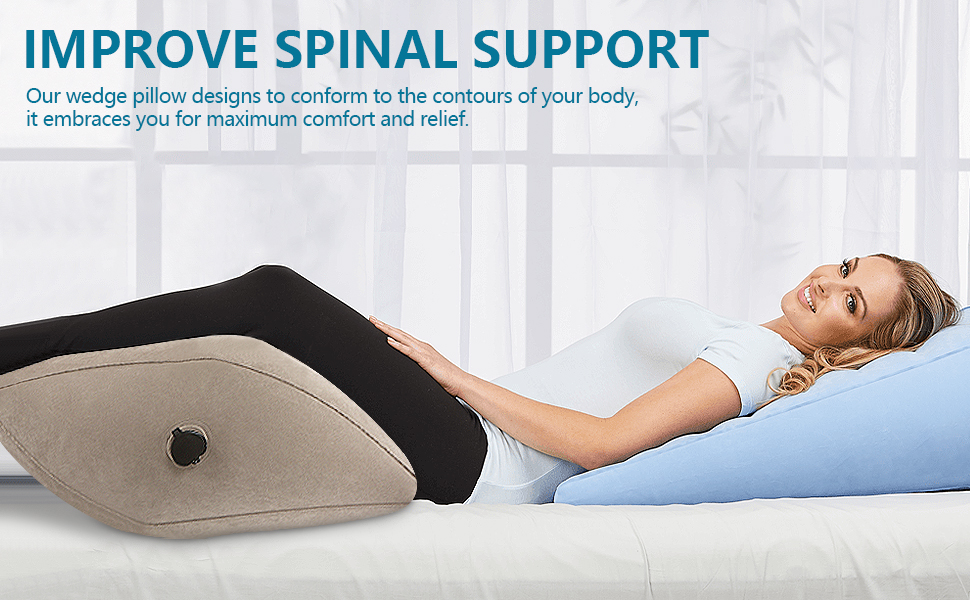 Leg Elevation Pillow,Inflatable Wedge Leg