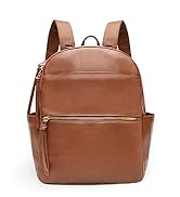 Diaper Bag Backpack Mominside Leather Baby Bag with 6 Insulated Pockets for Mom Dad