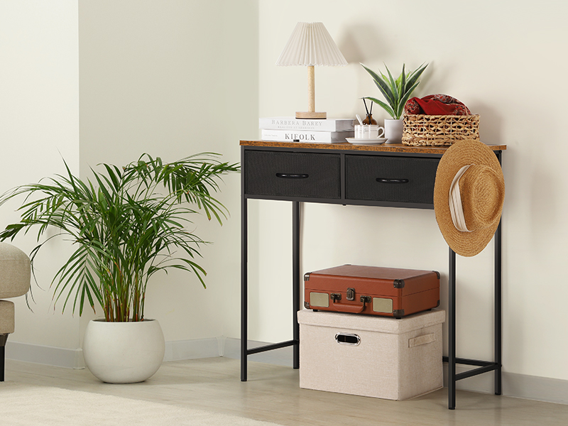 YBING Small Entryway Table, Narrow Console Table with