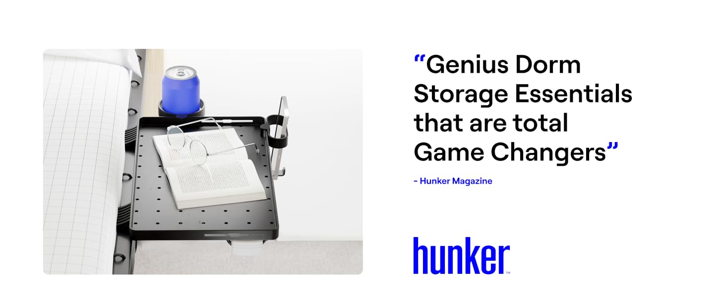 BedShelfie Bedside Shelf for Bed & Top Bunk, College Dorm