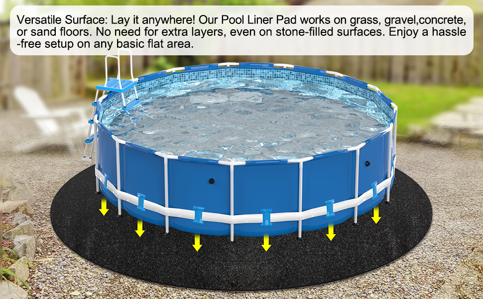 Abimars Thicker Pool Liner Pad for Above Ground Swimming