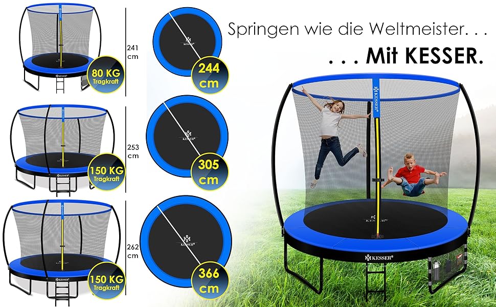 Kesser® Trampolin | TÜV Rheinland GS Zertifiziert | Kindertrampolin 366 cm | inkl. Sicherheitsnetz
Kesser® Trampolin | 69d55dfd 2e23 4061 Bbdb B39dd8947238. CR0,2,3000,1856 PT0 SX970 V1