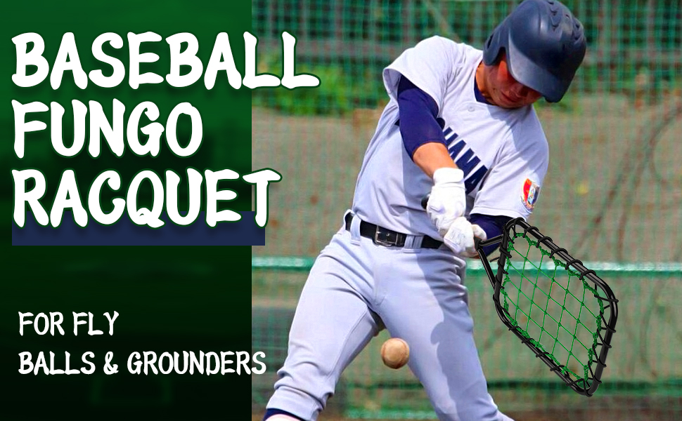 TOBWOLF 12oz Baseball/Softball Fungo Racquet w/Replacement