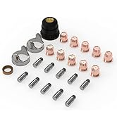 YESWELDER 24pcs Plasma Cutting Torch Consumables Sets Tip Electrode of IPT40, Suitable for YESWEL...