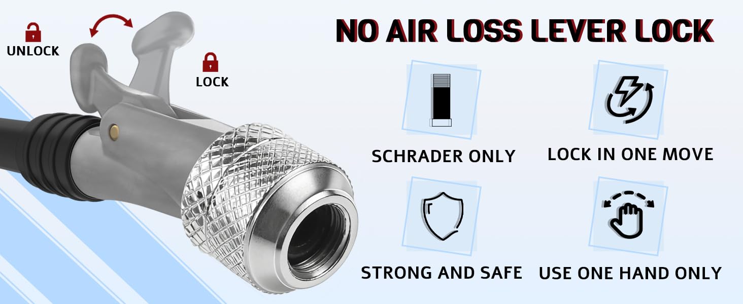 No Air Loss Lever Lock