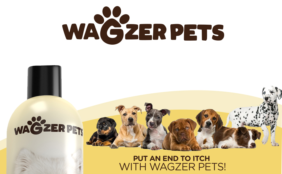 Wagzer Pets Deshedding Dog Shampoo Infused with Coconut