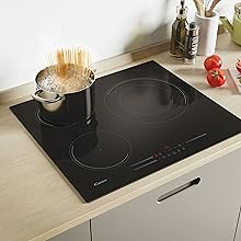 placa induccion 3 fuegos potencia placa induccion candy encimera  induccion