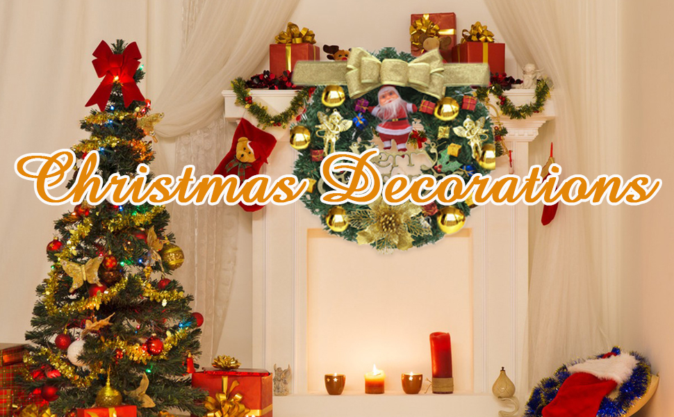 Christmas Garland with Lights,9ft Lighted Xmas Garlands