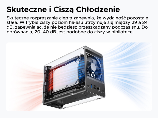 UGREEN NASync DXP2800 2-bayowy NAS biurkowy procesor Intel