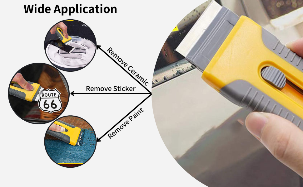 Ptrout Ceramic Hob Scraper for Glass Hobs Non Scratch 20 Easy Scraper