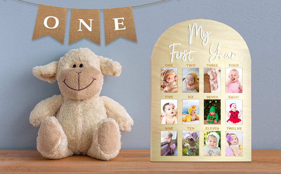 My First Year Milestone Photo Board
