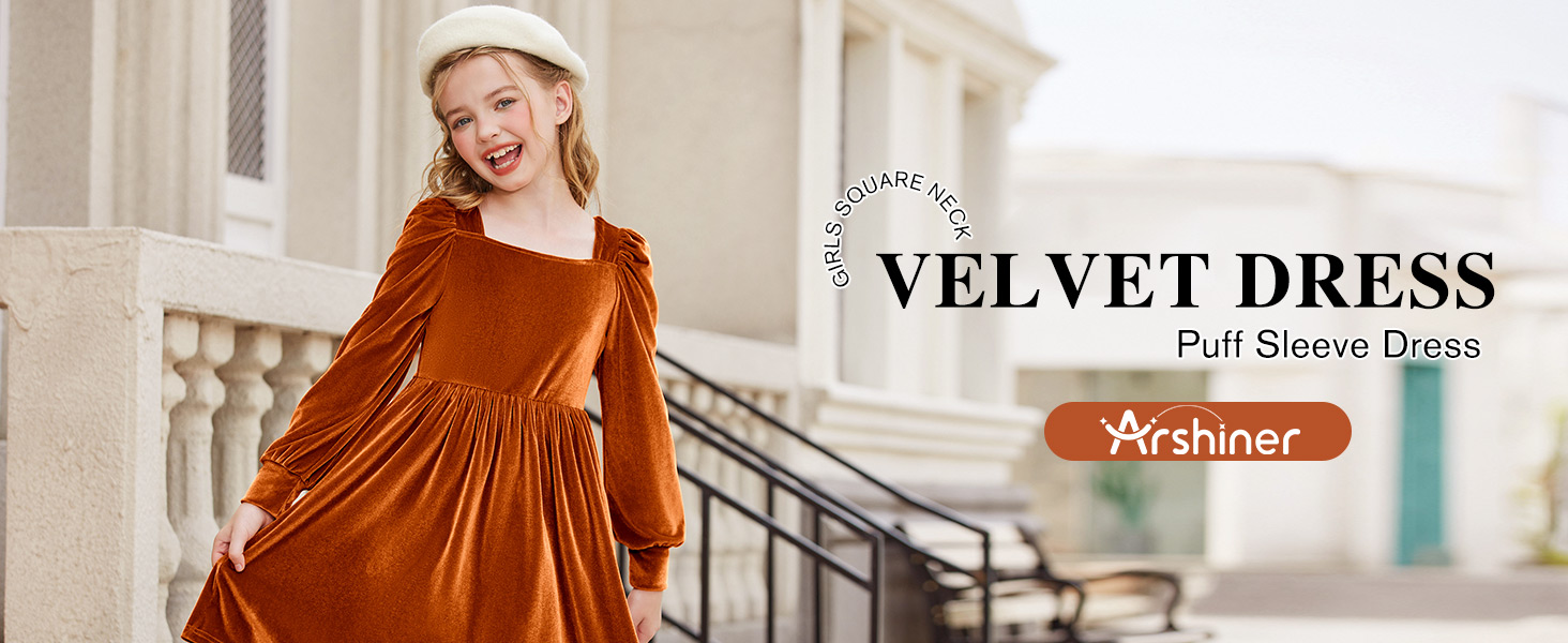 Girls Velvet dress