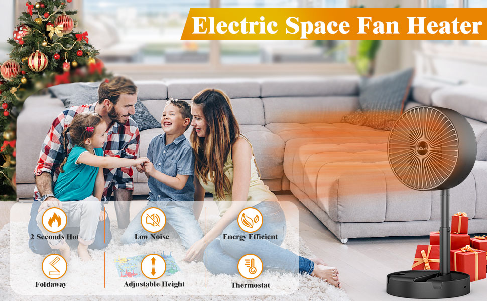 Electric Heater Energy Efficient FoldingPortable Heater Mini Space