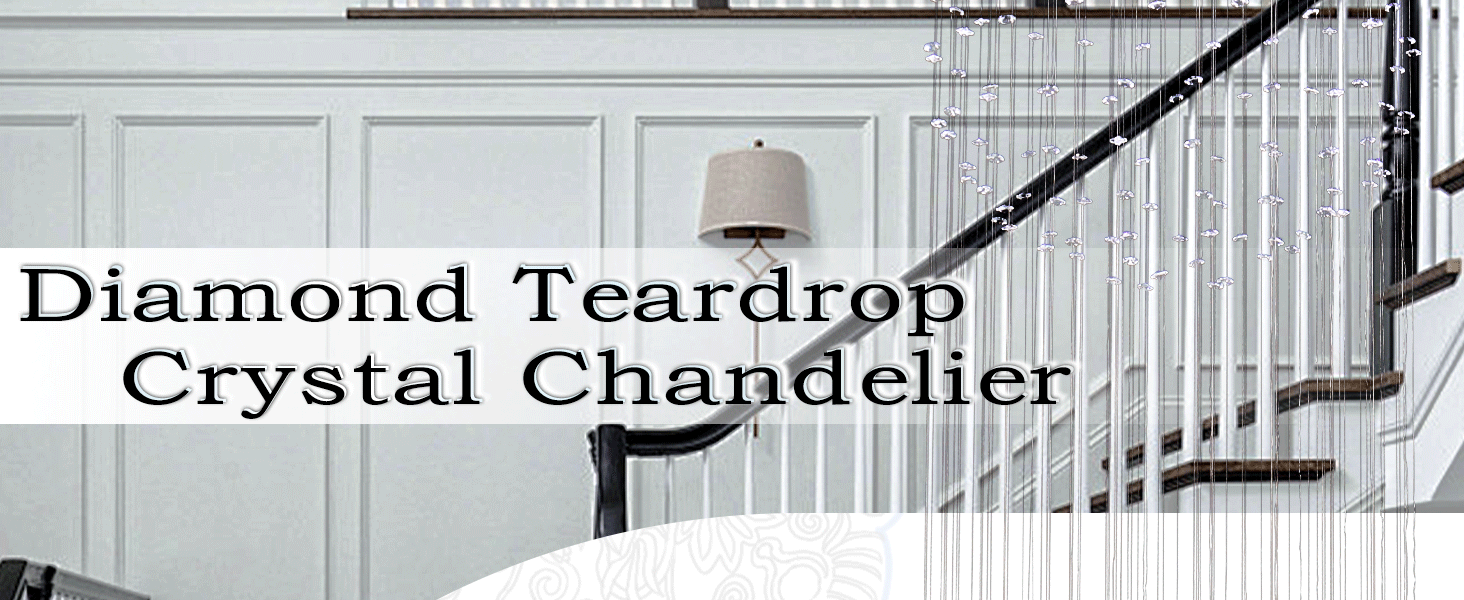 Teardrop Crystal Chandelier