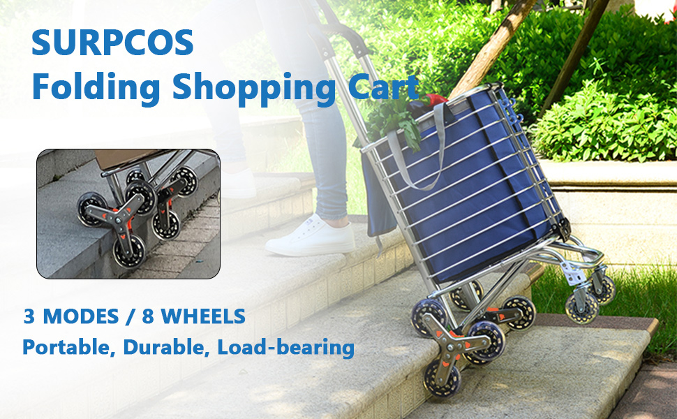 Tri-Wheels Grocery Utility Cart