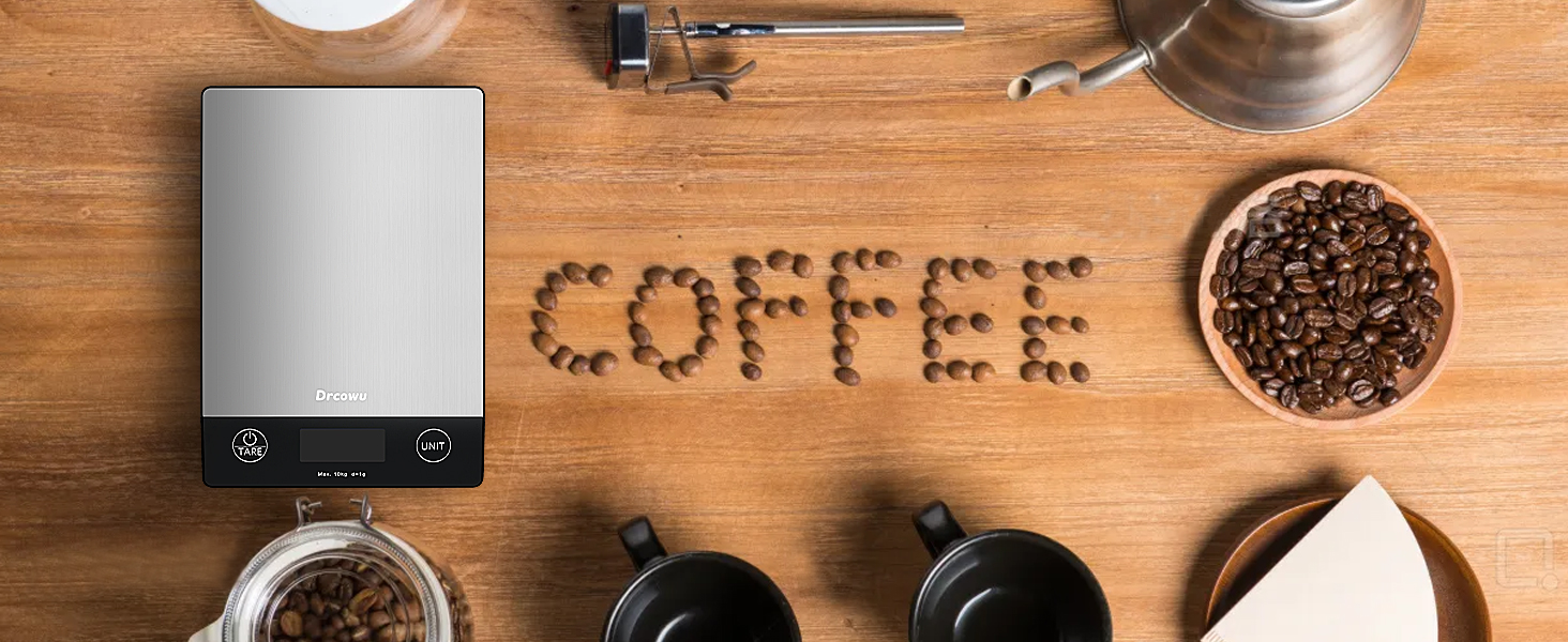 Coffee scale weighing grams ounces traditional battery powered