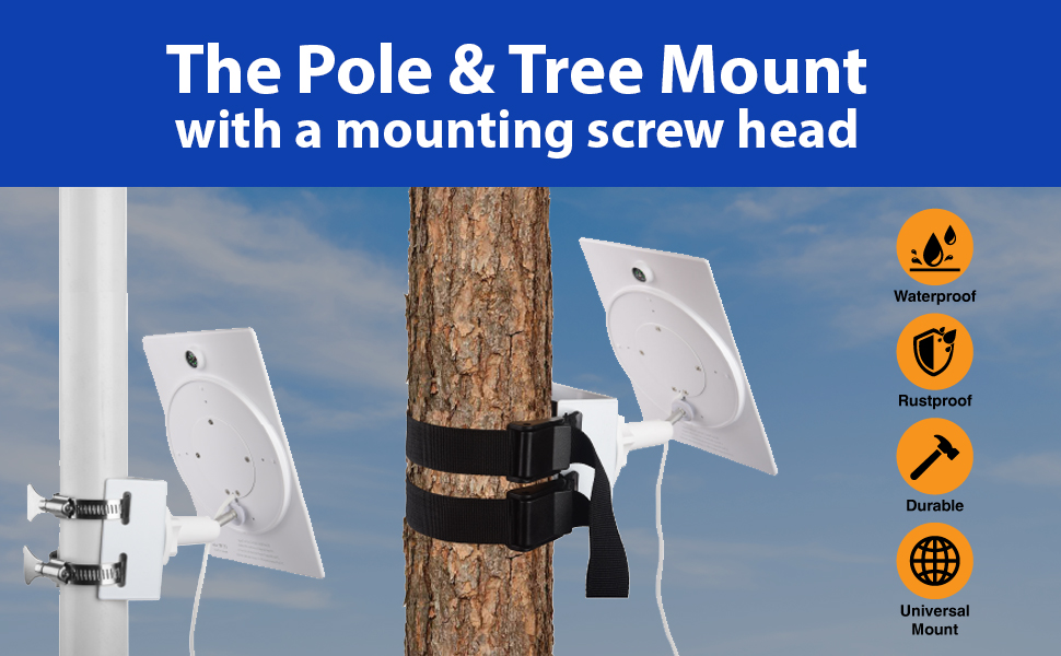 Zivif Outdoor Camera Mount, Pole Mount Bracket for Security