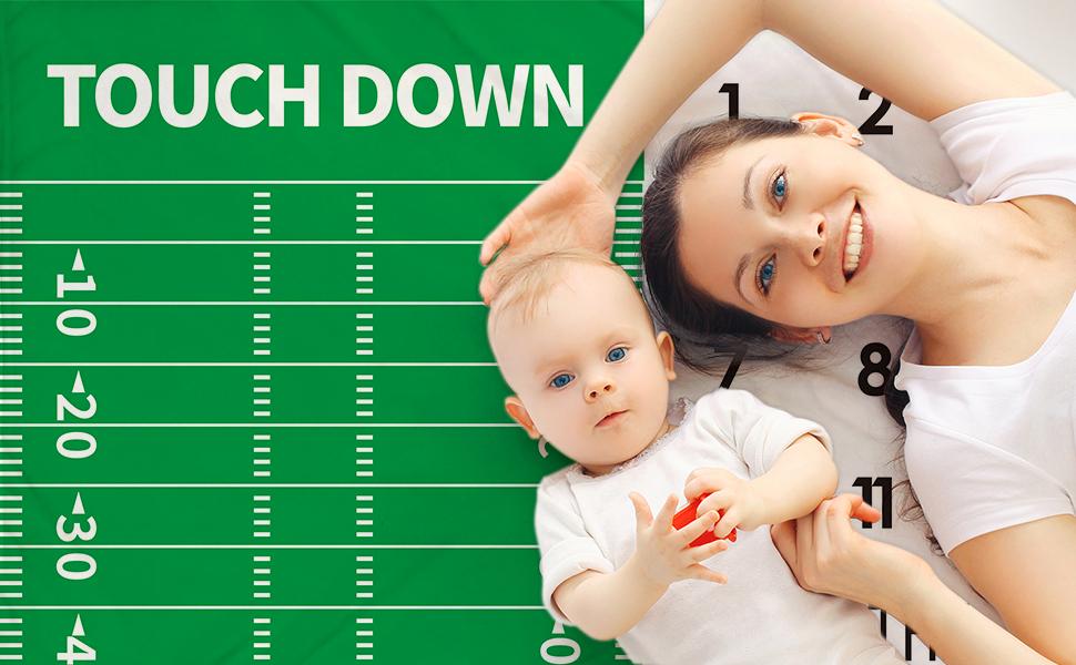 Tebaby Baby Monthly Milestone Blanket Boy Newborn Month